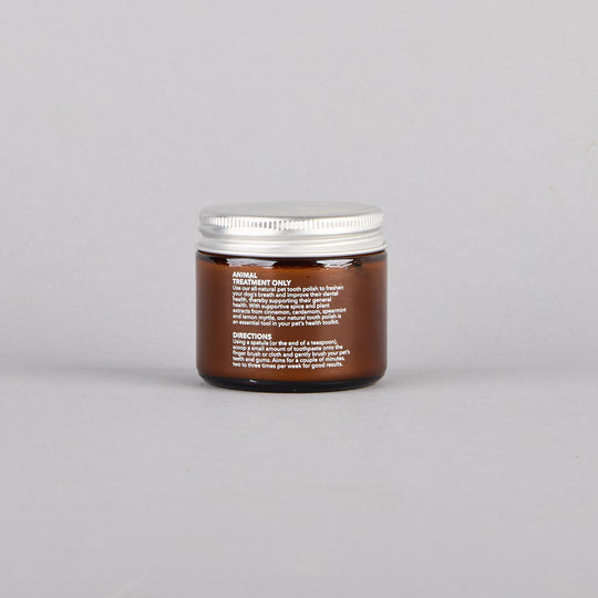 Vet-formulated tooth polish for cats and dogs, Targets plaque and tartar build-up, Made in Australia by Shy Tiger