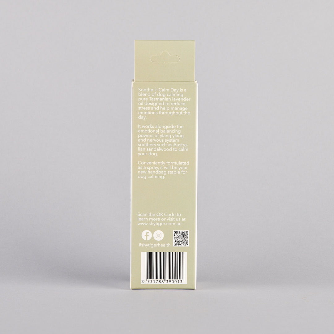 Vet-formulated and developed, Natural Stress Spray for Dogs, Made in Australia by Shy Tiger