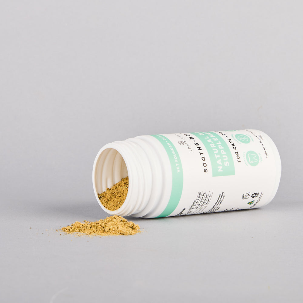 All Natural Dental Supplement Powder for Cats and Dogs, Vet-formulated for Daily Dental Support, Simply add to food, Made in Australia by Shy Tiger