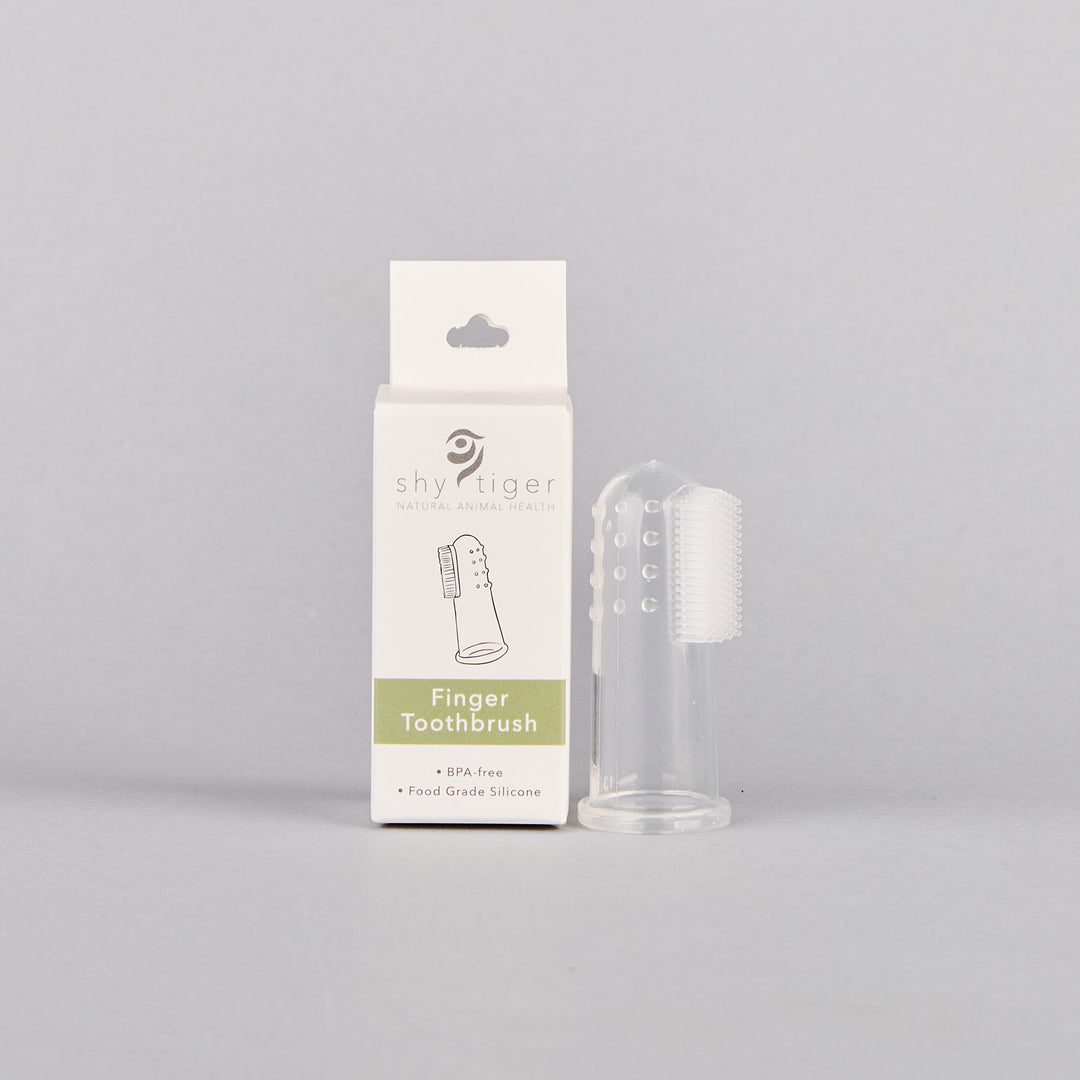 BPA-free Silicone Finger brush for Dogs, Safe and Human-grade for Dog Dental Care by Shy Tiger