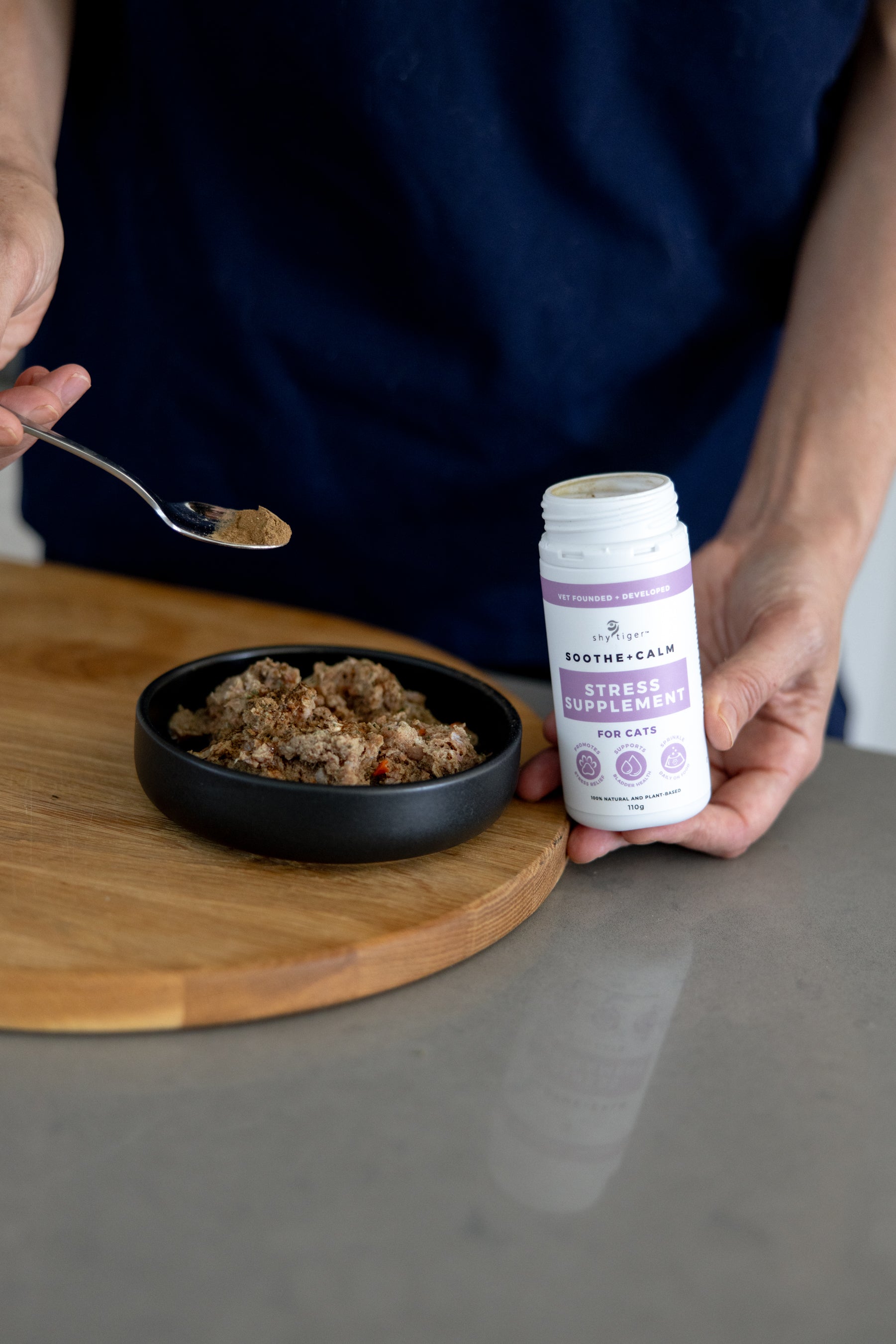 Vet-formulated, All Natural, Stress Support Powder by Shy Tiger, Made in Australia
