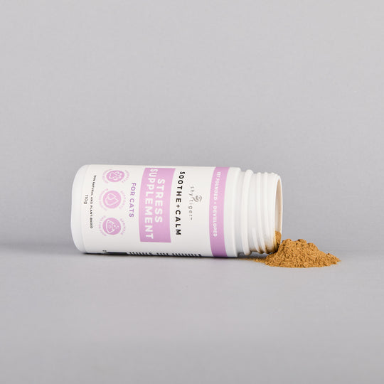 All Natural Powder Supplement For Cat Stress Support by Shy Tiger, Vet-formulated and Made in Australia